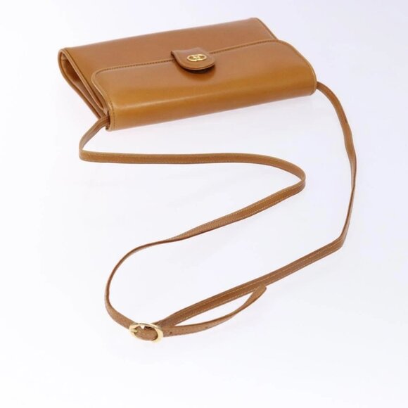 GUCCI Shoulder Bag Leather Brown Gold 004 056 0002 Auth ep10168 - Picture 8 of 15